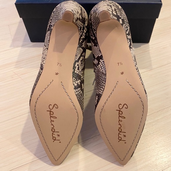 Splendid Nettie Leather Snake Bootie - Picture 4 of 8